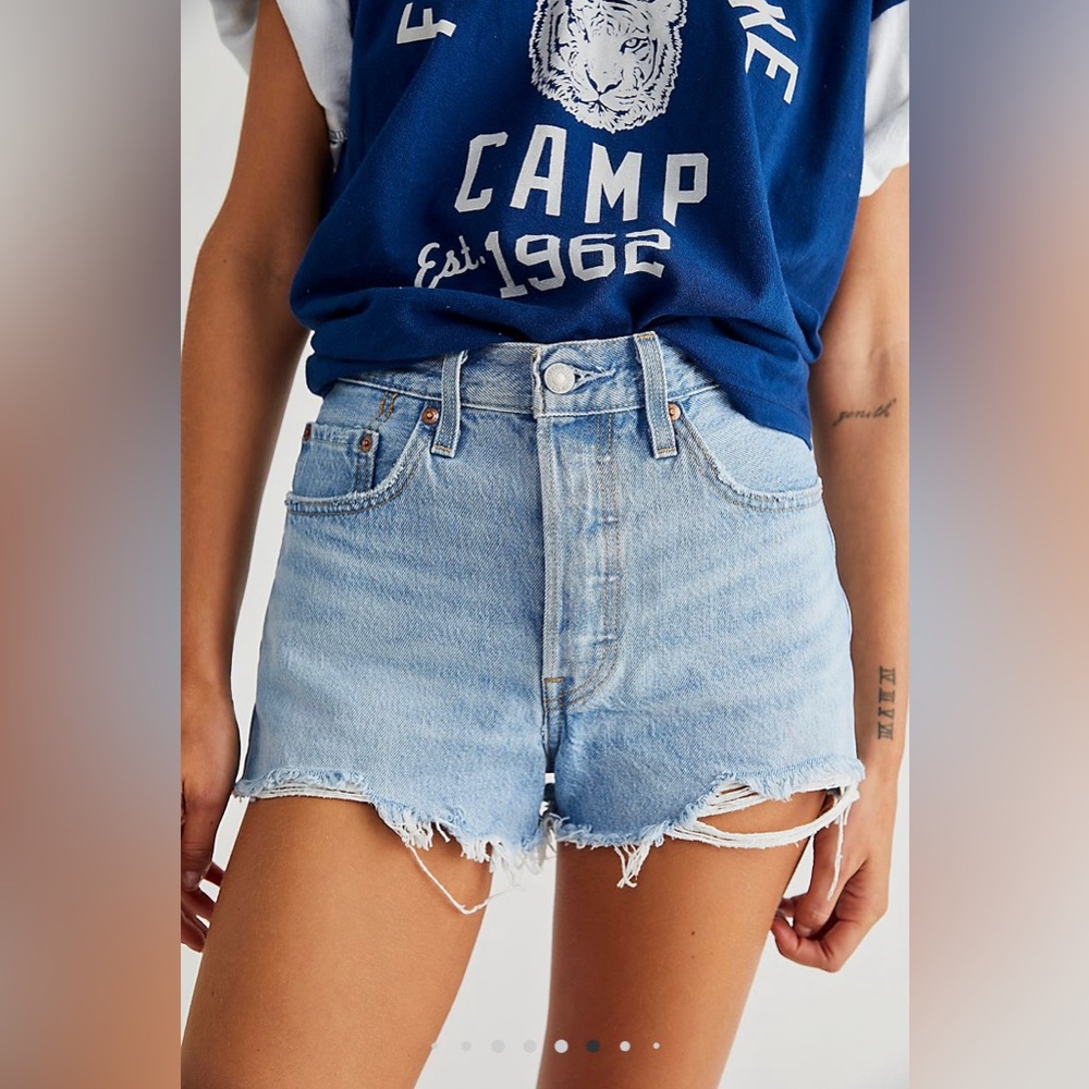 Levi’s 501 High Rise Denim Shorts
